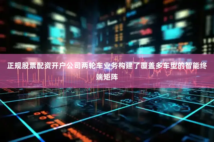 正规股票配资开户公司两轮车业务构建了覆盖多车型的智能终端矩阵